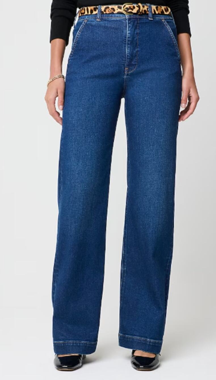 J. Crew Straight-Leg Jeans in Deep Blue Denim